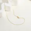 Wholesale Simple Style Classic Style Solid Color Copper 18k Gold Plated 24k Gold Plated White Gold Plated Necklace In Bulk