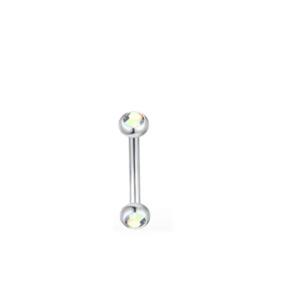 Wholesale Stainless Steel Lip And Eyebrow Studs Multi-Color Body Piercing Jewelry Diamond Inlaid Fashionable Unisex Round Design Women's Style