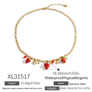 Xl31517 / Electroplating 18K Real Gold