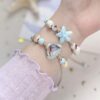 Wholesale Ceramic Bracelet No Fade Women's Summer Artistic Popular New Chinese Style Fresh Student Ocean Series Adjustable Hand Rope