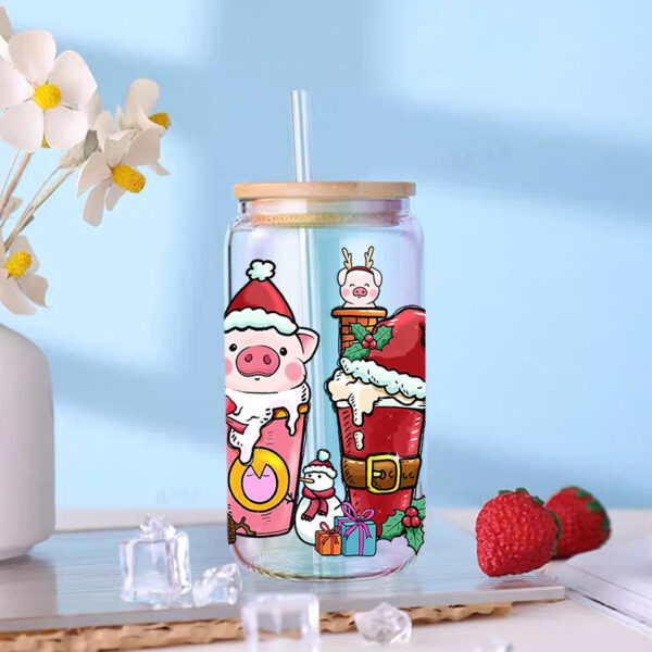 Wholesale Christmas Cartoon Series 16oz Cup UV DTF Wraps