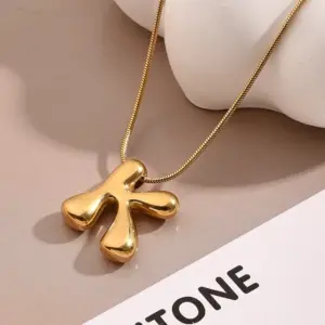 K Necklace (Gold) / Length: 450mm / 1 Strand/Package