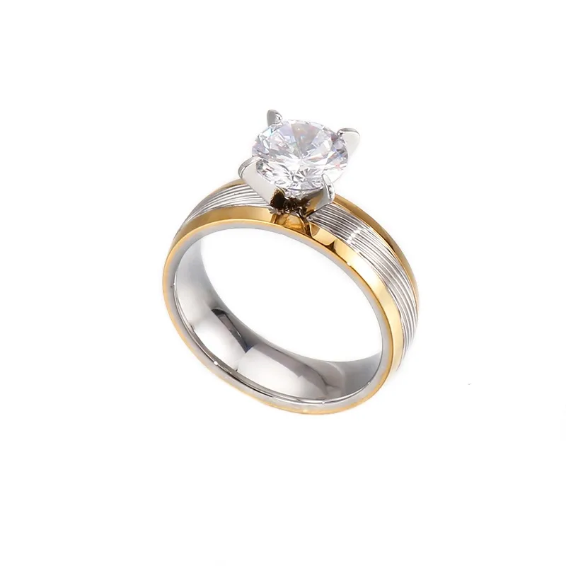Wholesale PVD Coated 18K Gold Plated Geometric Titanium Steel Fashion Waterproof Non Tarnish