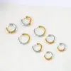 Wholesale 1 Piece Fashion Color Block Plating Stainless Steel Earrings