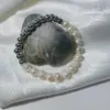 Wholesale Elegant Color Block 304 Stainless Steel Freshwater Pearl Bracelets In Bulk