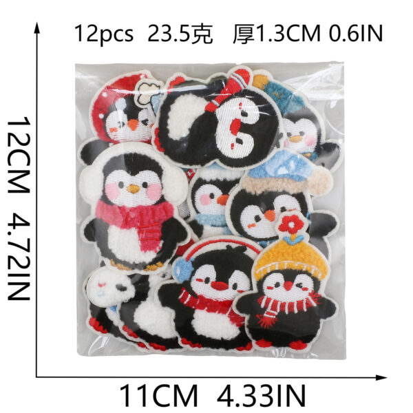 Wholesale Cute penguin embroidered patch