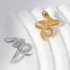 Wholesale Retro Snake Stainless Steel Open Ring 1 Piece