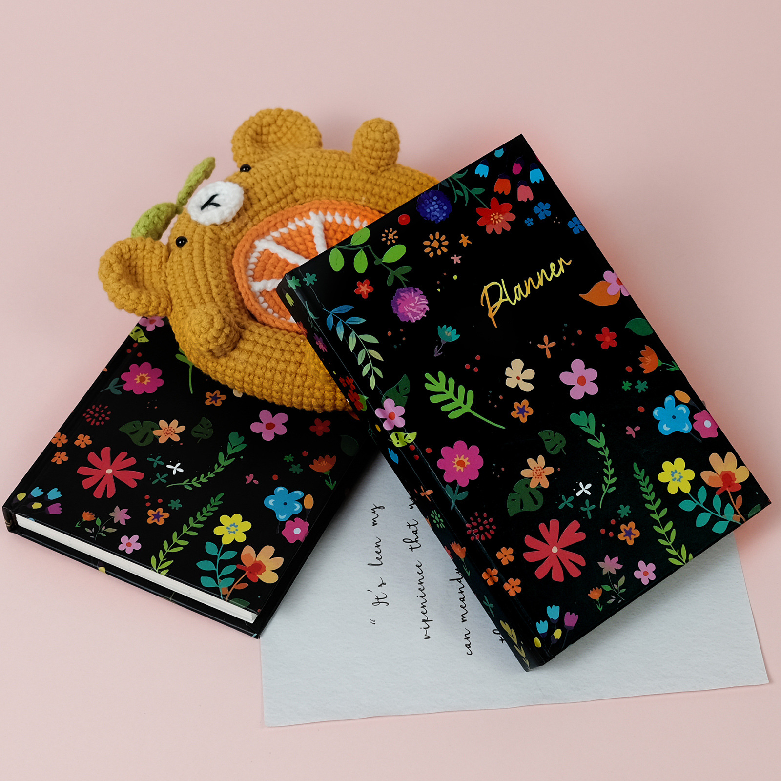 Wholesale Creative Cool Flower Series rtable Notebook Amazon Cross-border Best-selling Book Student Essential Notebook