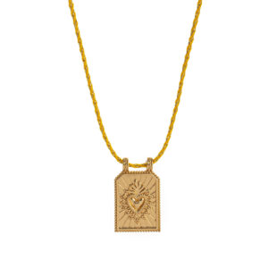 Yellow necklace (without beads)