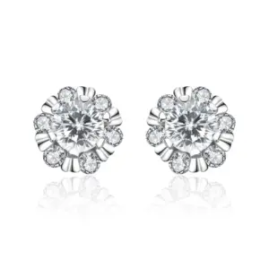 Fashion Plum Stud Earrings 1 Karat