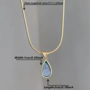 Real Gold Plated 18K Gold Water Droplets 304 Stainless Steel Classic Style Streetwear Waterproof Non Tarnish 304 Stainless Steel