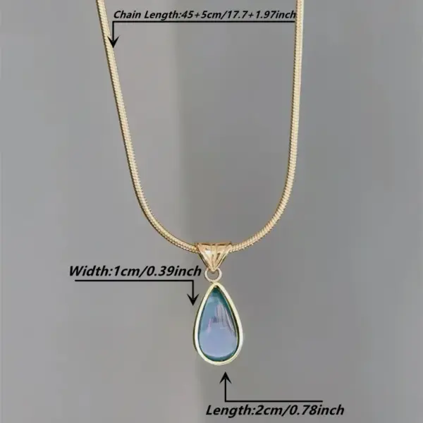 Real Gold Plated 18K Gold Water Droplets 304 Stainless Steel Classic Style Streetwear Waterproof Non Tarnish 304 Stainless Steel