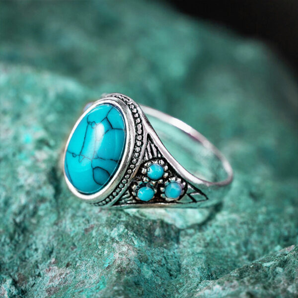 Wholesale Vintage Imitation Turquoise Ring