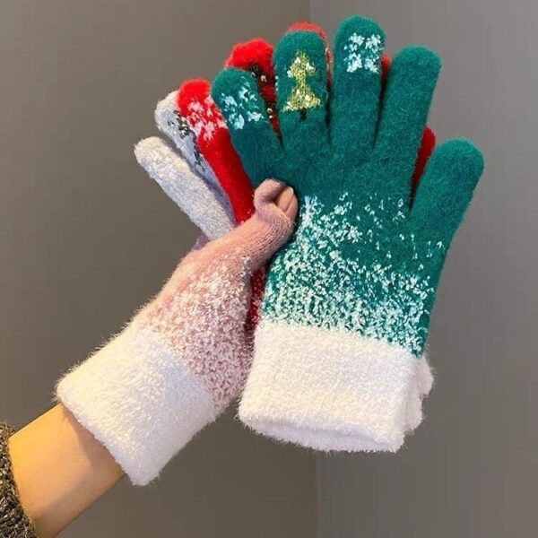 oly-313b2f26680753f80ff431bf3ae4fadd Wholesale Knitted gloves, winter fleece-lined, thickened, cold-proof wool gloves