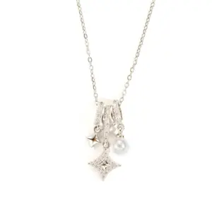 Four Eight-Pointed Stars-Silver