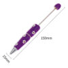 Wholesale Daisy-themed rhinestone beaded pen - fashionable and creative pen