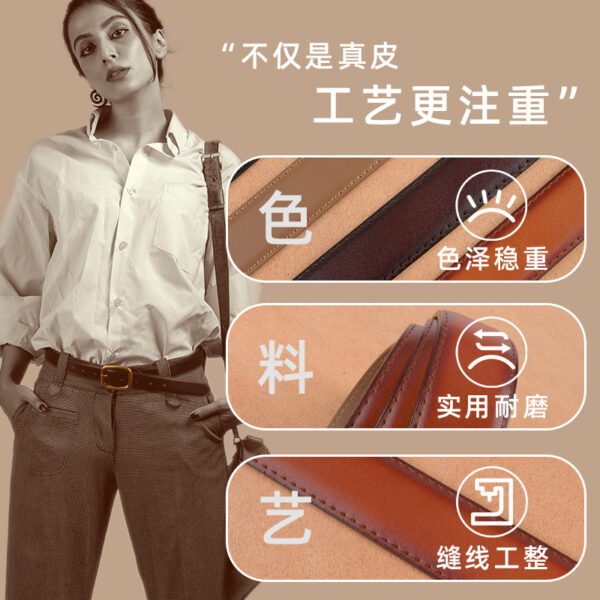 Wholesale women's vintage genuine leather belt