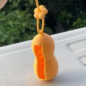 Protective case + flower cable tie / peanut yellow