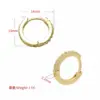 Wholesale Fashion Copper Micro-inlaid Color Diamond Asymmetric Ear Buckle Nihaojewelry