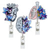 oly-316c6ff0561cf8aa46be39f4d42b56a8 Wholesale Acrylic Lung Heart Brain Blue Butterfly Medical Retractable Badge Reel Easy Pull ID Buckle Easy Pull Buckle