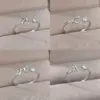Wholesale Gold Plated Copper Open Ring With Micro-Paved Zirconium Stone Calligraphy Design Unisex Minimalist Daily Commuting Jewelry