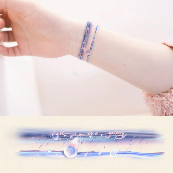 Wholesale Star Sea Bracelet Color Tattoo Sticker Waterproof Long-lasting Women's Trendy New Student Sweet Cool Personality INS Sticker