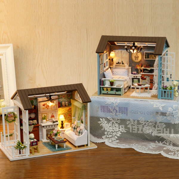 Wholesale House Handmade Assembled DIY Cabin Doll Aessories