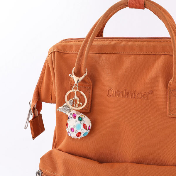 Wholesale Diamond Bag Couple Car Keychain Cute Cat's Eye Money Bag Key Chain Accessories Women's Bag Pendant Small Jewelry