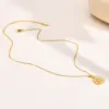 Wholesale Fashion Flower 201 Stainless Steel Inlay Zircon Pendant Necklace