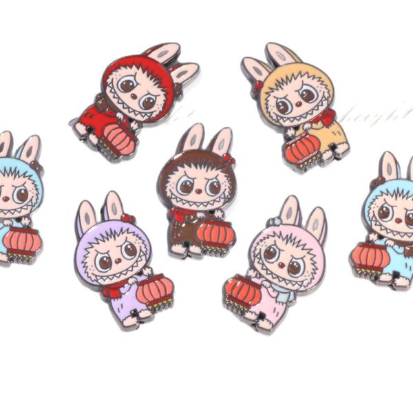 Wholesale New DIY straight hole beads cute cartoon lantern cloth cloth decoration mobile phone chain key chain bag chain accessories