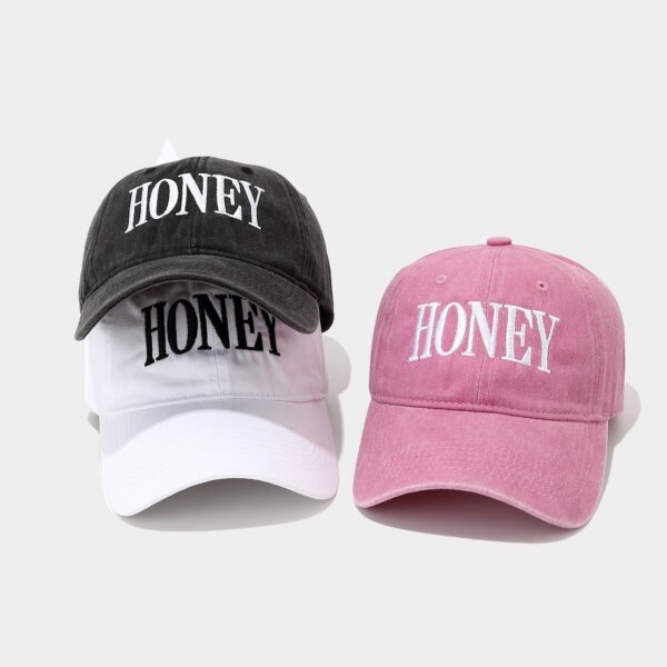 Wholesale European and American Cross-Border New Letter Embroidered Honey Baseball Cap for Women Trendy Autumn Outdoor Sun Protection Visor Cap