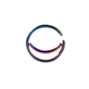 Colorful Crescent Moon / Rod Thickness * Inner Diameter 0.8x8mm