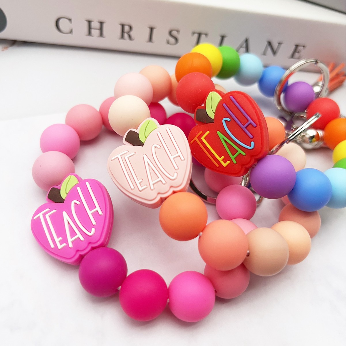 Wholesale Silicone Apple keychain