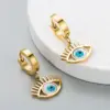 Wholesale Elegant Geometric Plating 304 Stainless Steel No Inlaid 18K Gold Plated Earrings