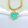 Wholesale Elegant Hip-hop Vintage Style Eye Copper Plating Gold Plated Pendant Necklace