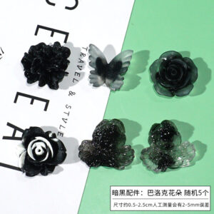 Dark accessories: Baroque flowers random 5 / Angel Photo Frame Series Accessories
