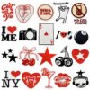 Wholesale Cross-border color cloth stickers cartoon cute high-end exquisite clothes diy English letters love confession decoration