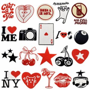 Wholesale Cross-border color cloth stickers cartoon cute high-end exquisite clothes diy English letters love confession decoration