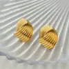 Wholesale Ion Plating (IP) Sector 304 Stainless Steel Casual Artistic Waterproof Non Tarnish Ear Studs