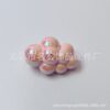 Wholesale Acrylic electroplating non-peeling vertical hole cloud beaded diy cloud mobile phone hanging chain car hanging beaded pen accessories