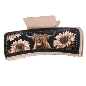 10-5 square PU leather yak chrysanthemum black skin milk coffee