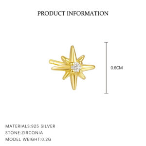 E3224-gold color/pair / 925 silver