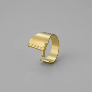 Gold T Open Ring J382-20 / Adjustable Opening