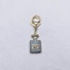 Wholesale Diamond-Encrusted Perfume Bottle Accessory Temu Gift Car Key Amazon Cross-Border Metal Keychain Key Pendant for Festivals