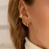 Wholesale Ethnic Style Geometric Copper Earrings Ear Studs