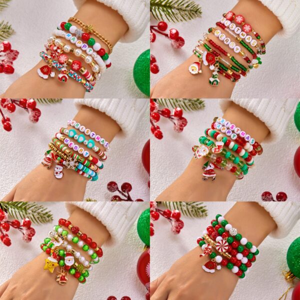 oly-31e4c17c80461fb1fb8d91c838605bd5 Wholesale Colorful letter seed bead polymer clay crystal bracelet