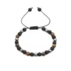 Fashion Geometric Copper Zircon Natural Stone Bracelet In Bulk