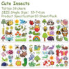 Wholesale 10 Sheets/Pack of New Cross-Border Cartoon Cute Animal Tattoo Stickers for Party Decoration, Arm and Face Stickers