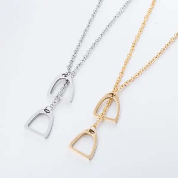 Wholesale Jewelry Fashion 201 Stainless Steel 18K Gold Plated Plating Stainless Steel Necklaces