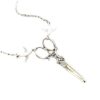 Wholesale Cross-border foreign trade new Gothic steampunk women's big swallow scissors pendant necklace factory direct
